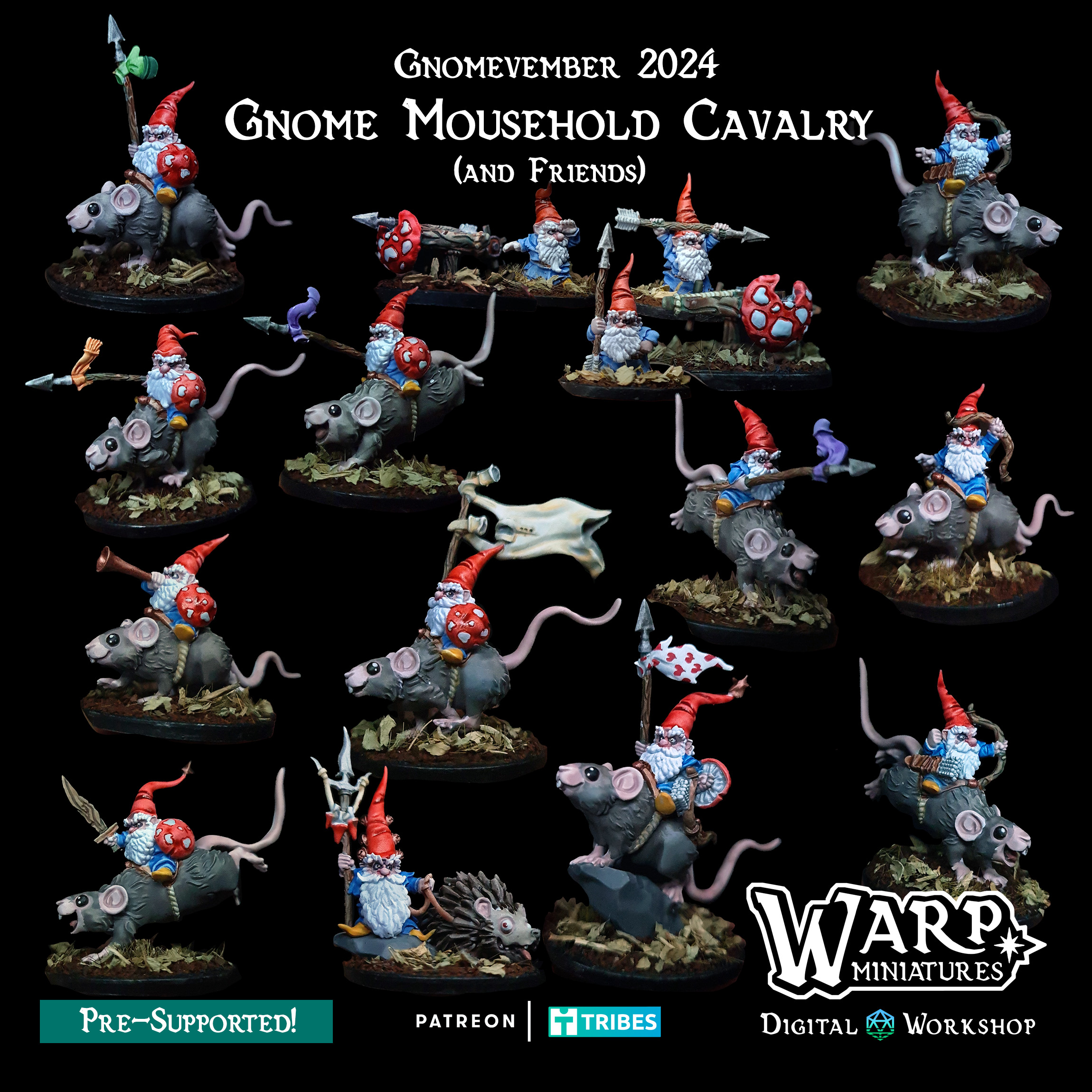 Gnome Mousehold Cavalry (and Friends)